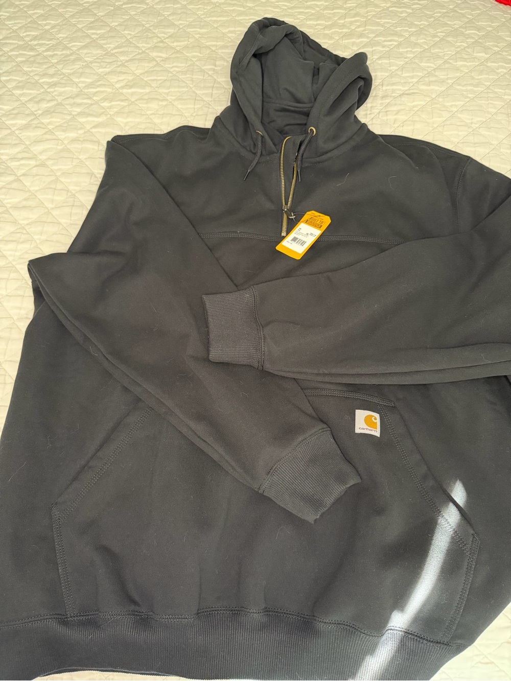 Carhartt Black Heavyweight Hooded Pullover